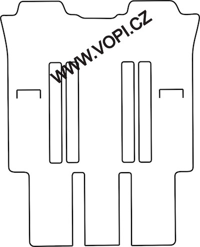 Textil-Autoteppiche Peugeot 807 7 míst zadní sada 09/2002 -  Autofit (3627)